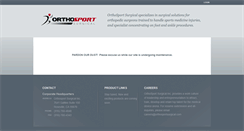 Desktop Screenshot of orthosportsurgical.com