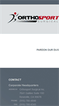 Mobile Screenshot of orthosportsurgical.com